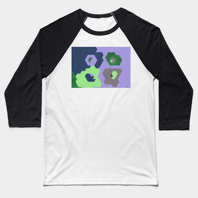 Sequences - Fibonacci Baseball T-Shirt by jamesknightsart